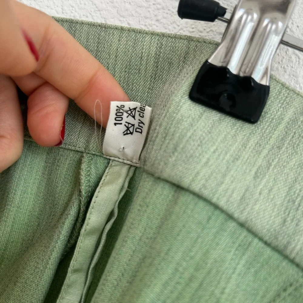 Rare 1980’s Thierry Mugler Sage Green Blazer Skirt Set - Picture 16 of 16